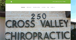 Desktop Screenshot of crossvalleychiropractic.com